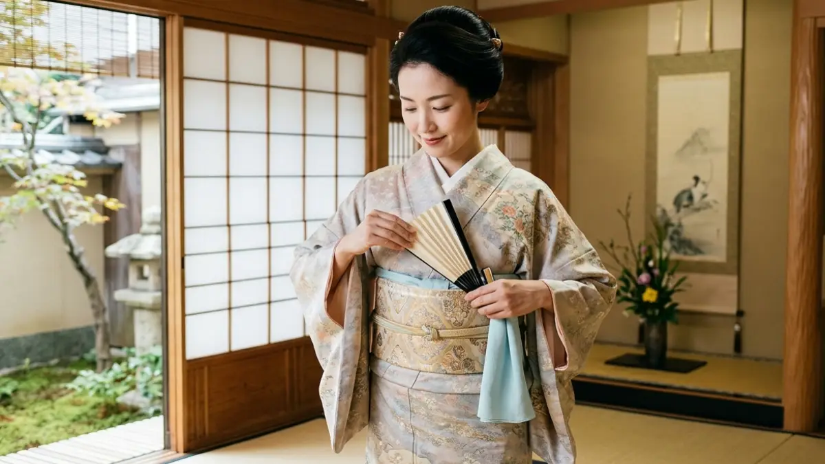 着物扇子の差し方完全マニュアル｜立礼・座礼での上品な作法と見せ方
