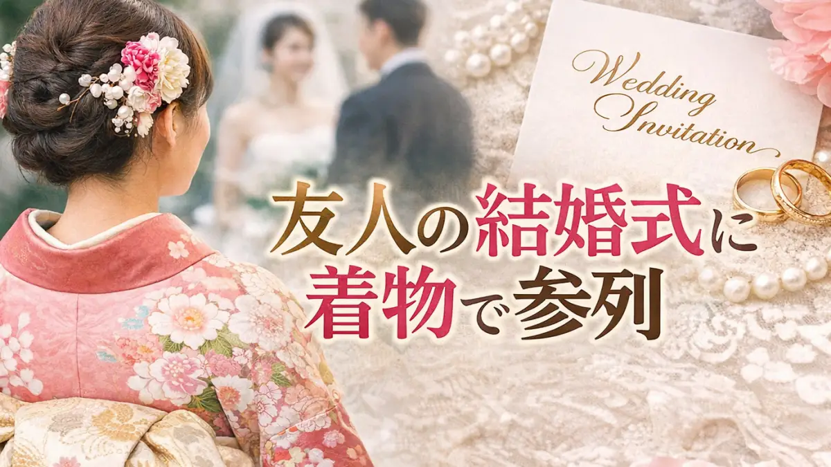 着物 結婚式 友人で失敗しない服装マナーと色柄の選び方