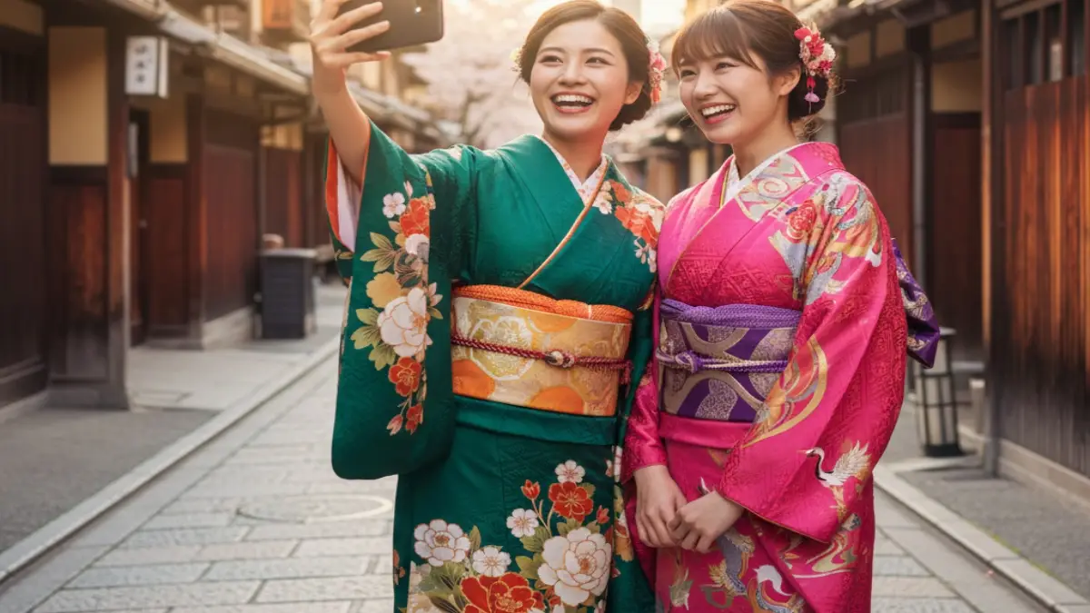 京都・祇園の着物フォトスポット 京都・祇園で着物姿の写真が映えるスポットのイメージ