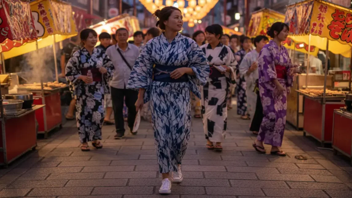 浴衣スニーカーOK？痛くない花火大会の歩き方