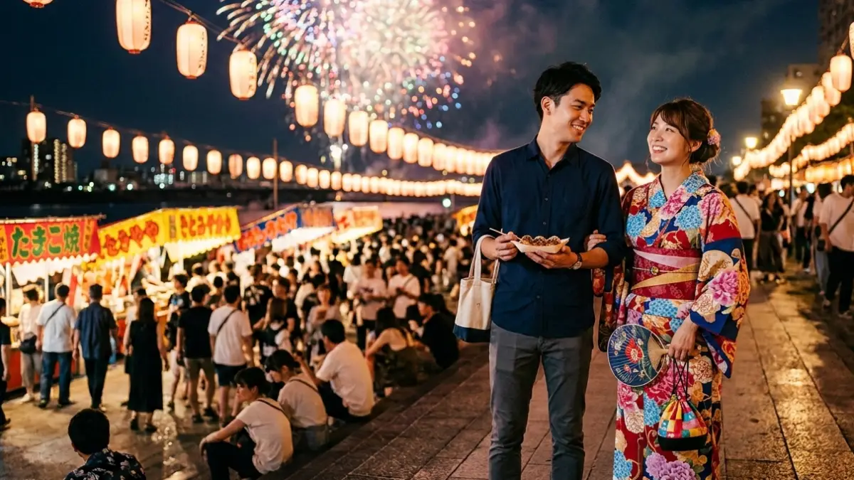 花火大会浴衣彼女だけでも大丈夫！彼氏私服の正解と不安解消