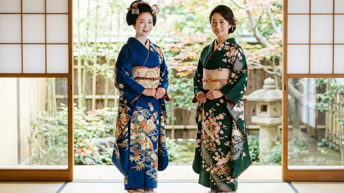 着物 髪型 ロング大人 低めシニヨン和装ヘア