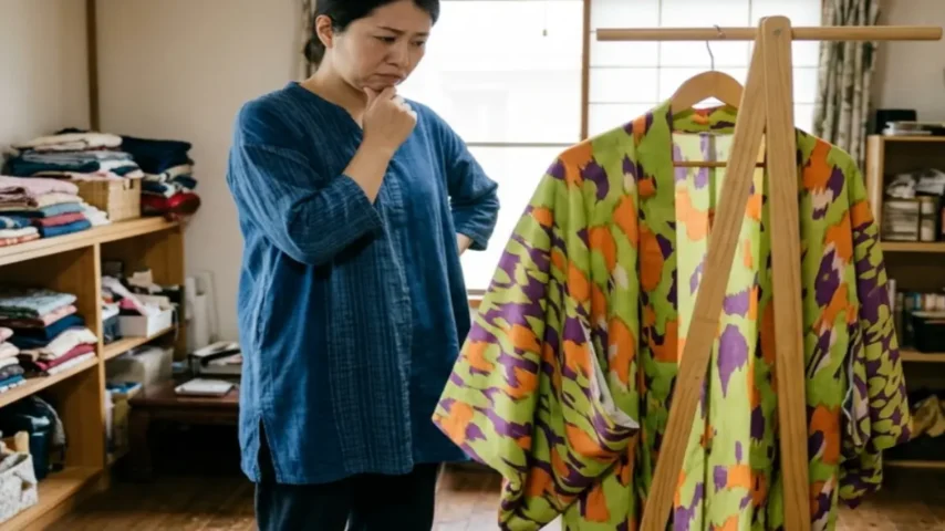 着物を羽織にリメイクで失敗した例