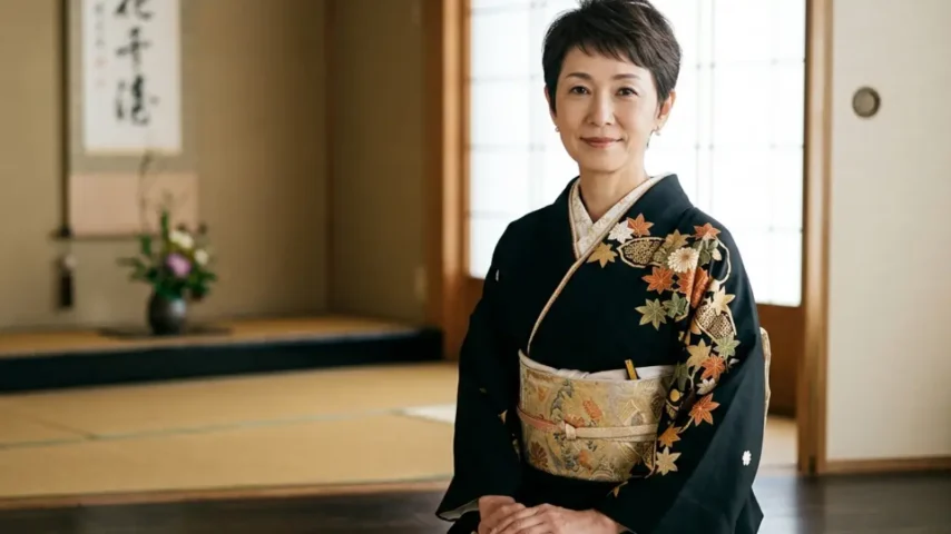 着物 髪型 ベリー ショート50代でも似合う上品な和装ショートヘア