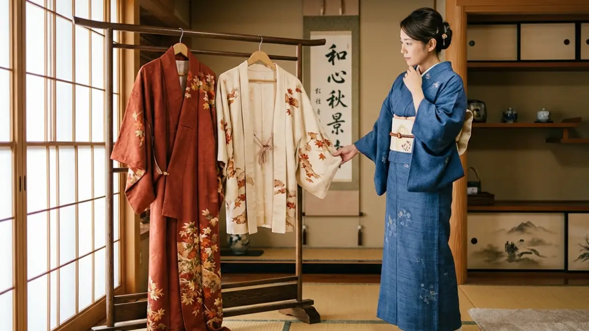 着物を羽織にリメイクで向く着物と不向きを比較