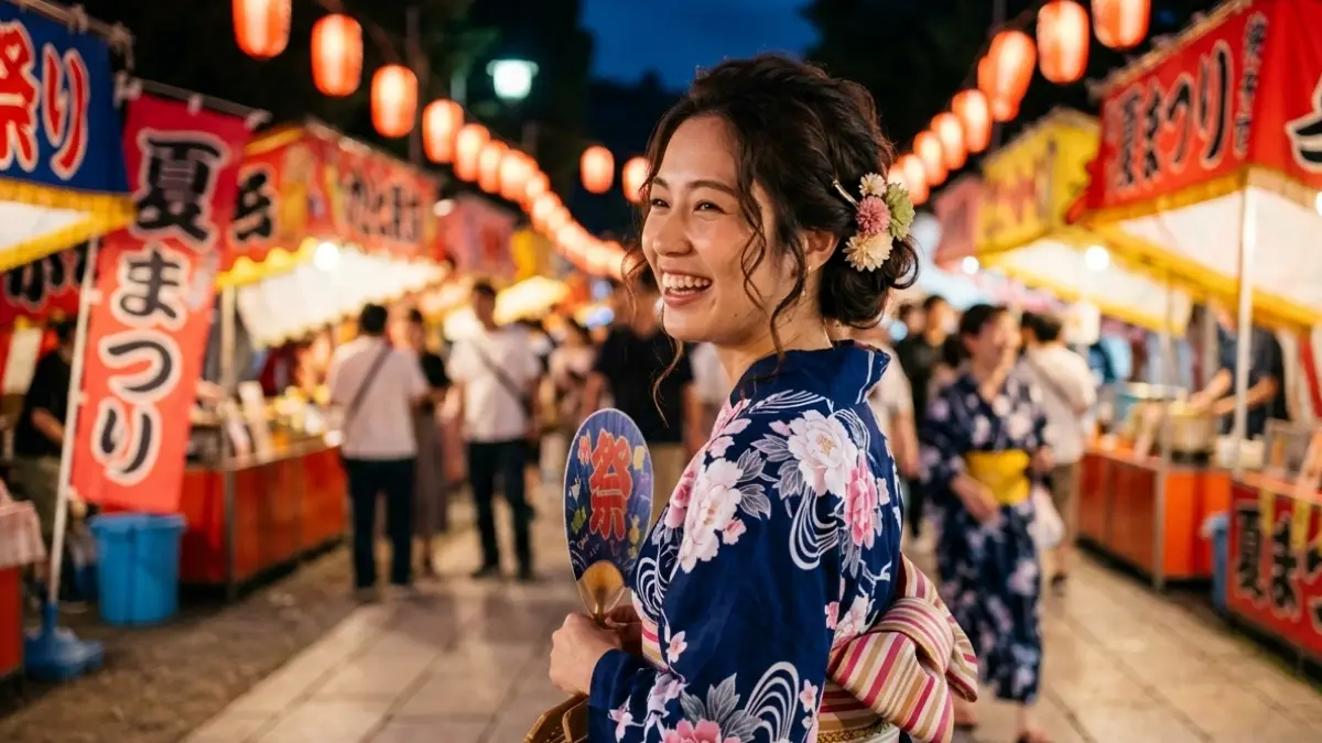 髪質別に浴衣髪型ふわふわを選ぶための日本人女性のヘアアレンジ例