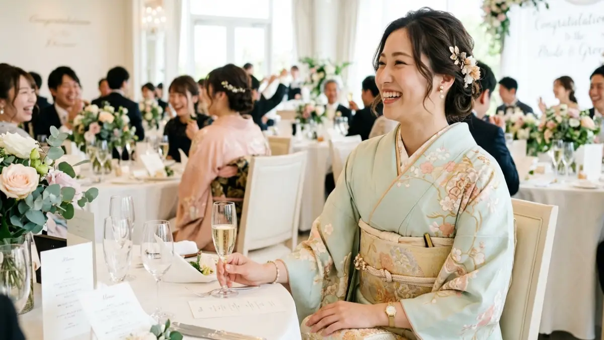 結婚式 着物友人 20代 コーデのイメージ