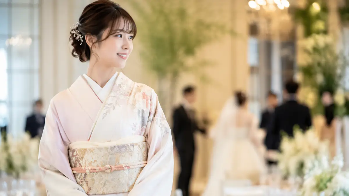 結婚式 着物友人 レンタル 選び方のイメージ