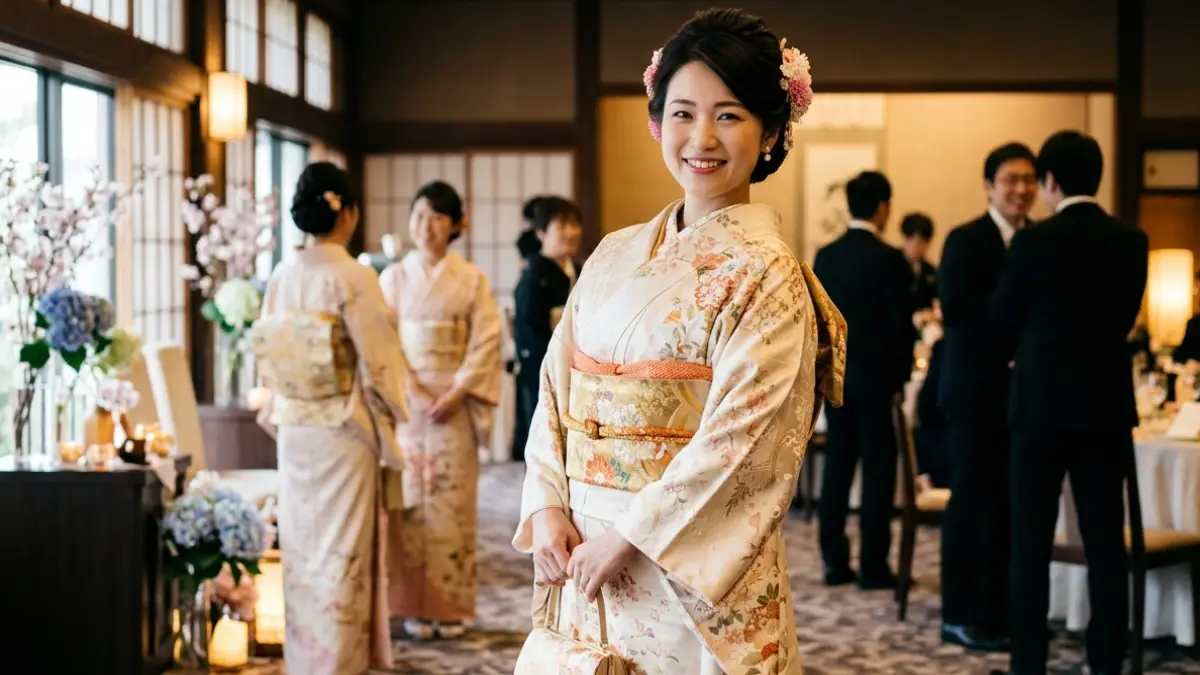 結婚式 着物友人 まとめ 上品コーデのイメージ