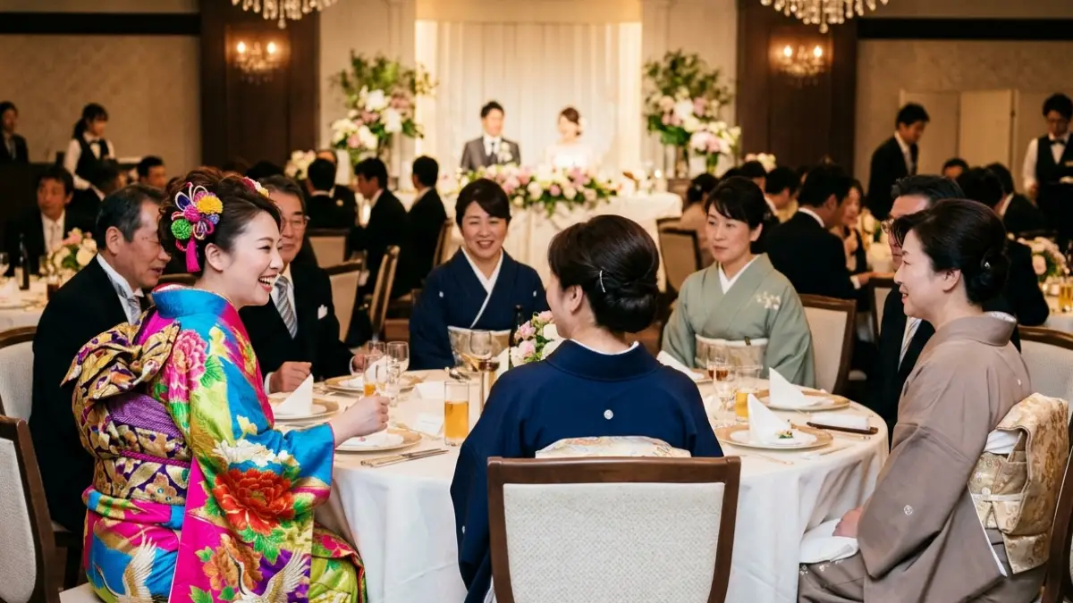 結婚式 着物友人 目立つ NGのイメージ
