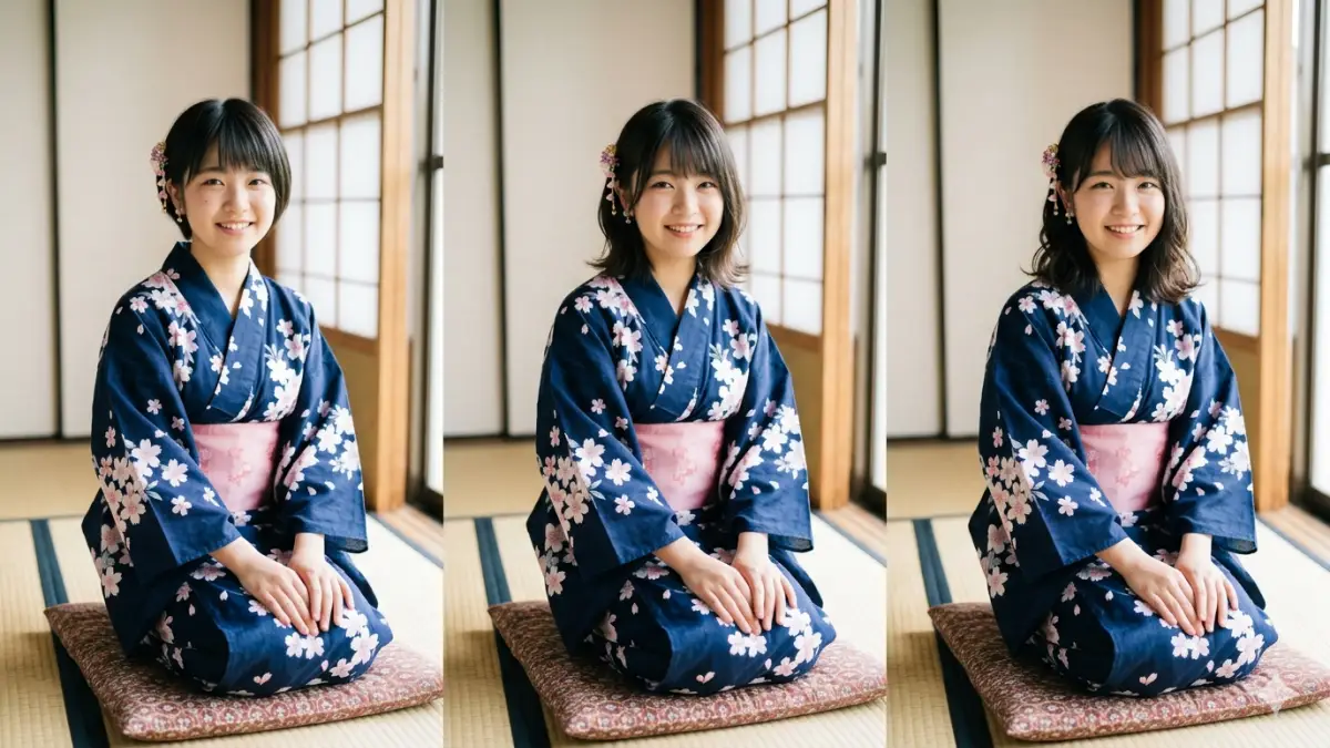 浴衣髪型ボブ高校生の長さ別アレンジ比較