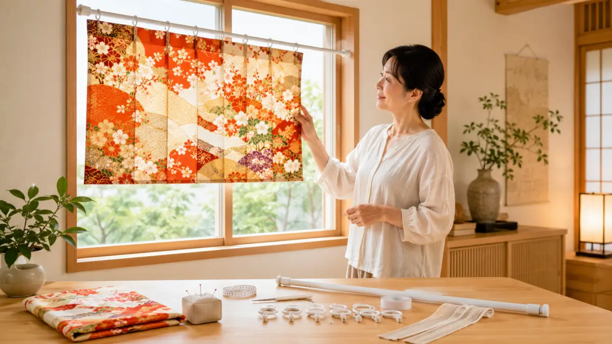 着物リメイク カーテンの答えは？素材と作り方の不安解消策