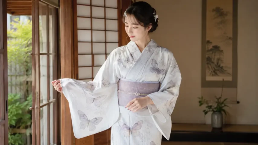 浴衣 蝶の柄に込められる意味を解説する蝶柄浴衣