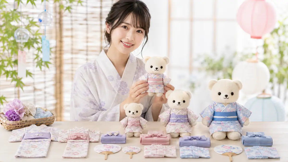 浴衣ぬいぐるみはこれが正解！サイズ選びで失敗しない方法集