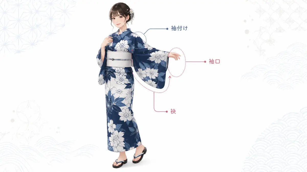 浴衣袖の描き方早わかり|袖口と袂の疑問をすぐ解消する基本