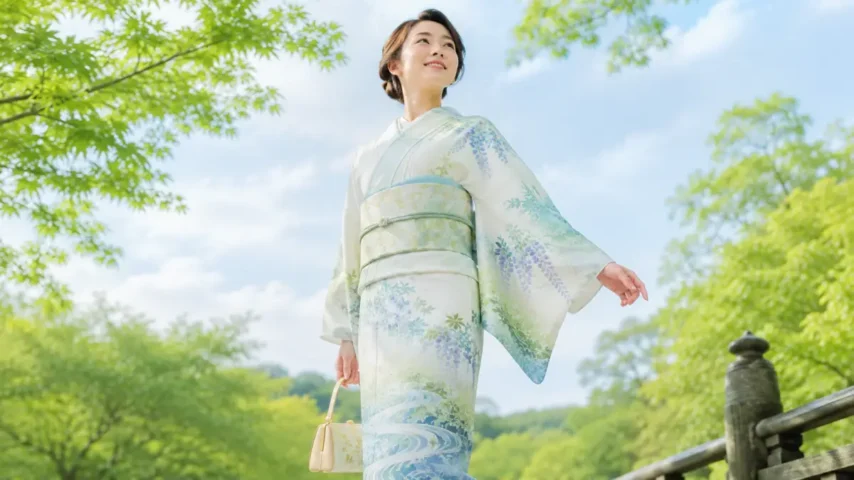 風薫る 着物に合う初夏の色柄と青楓や流水の柄