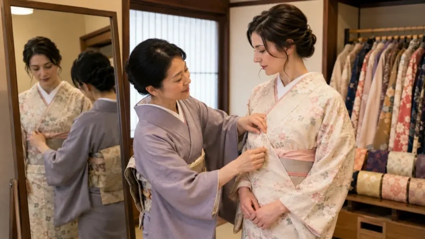 外国人が知りたい着物の基本マナー 着物 外国人が知るべき右前と左前のマナー説明
