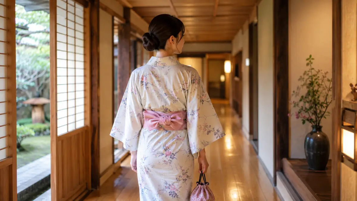 旅館浴衣帯結び方かわいい選び方｜後ろ姿も安心
